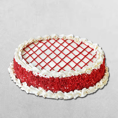 "Delicious Round shape Red Velvet cake - 1kg (code PC18) - Click here to View more details about this Product